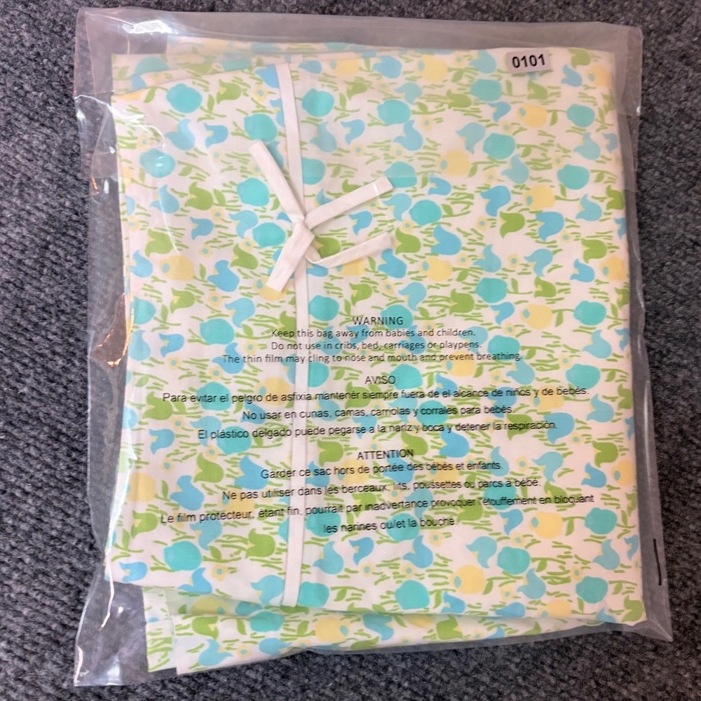 Lilly Pulitzer Floral Tulip Mini Skirt Blue Green Yellow Bow Accent Size 8 - Picture 6 of 6